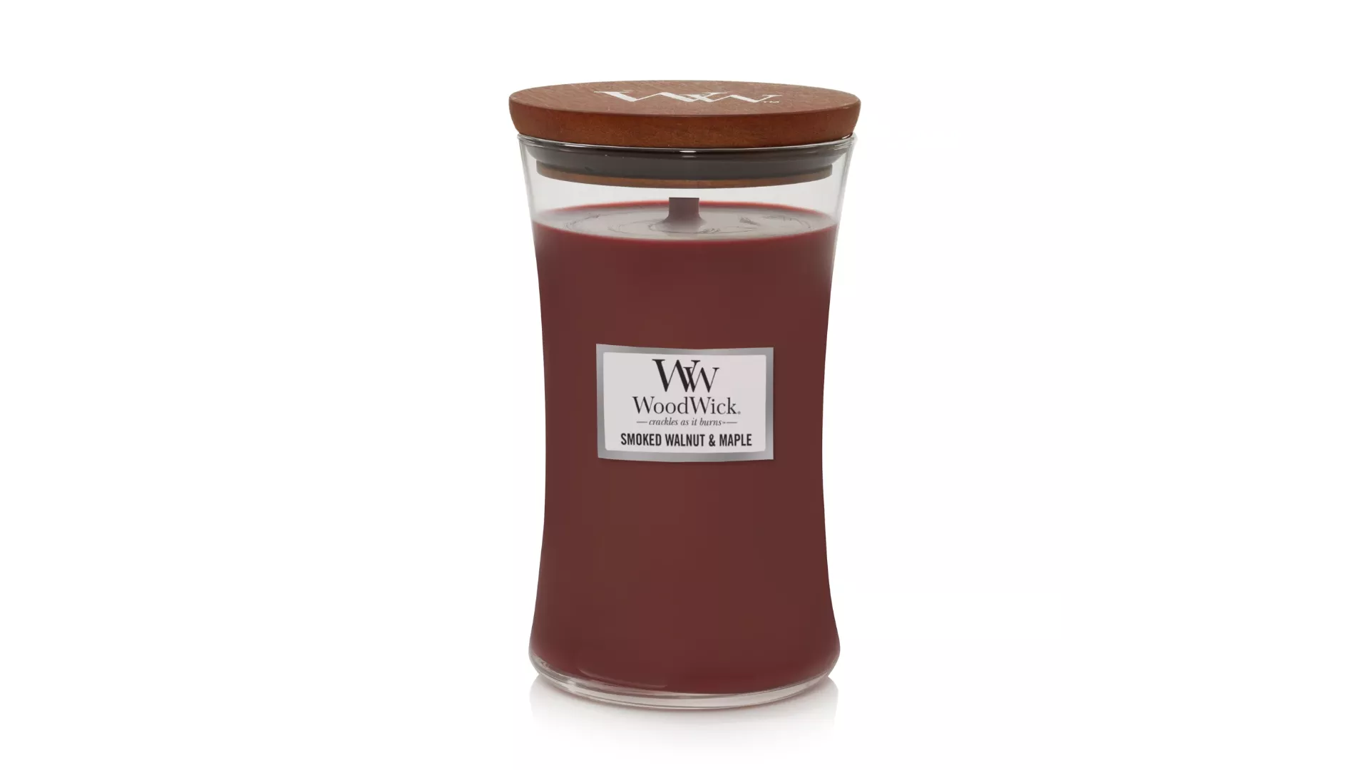 WoodWick Candle Smoked Walnut Maple 21.5 Oz.