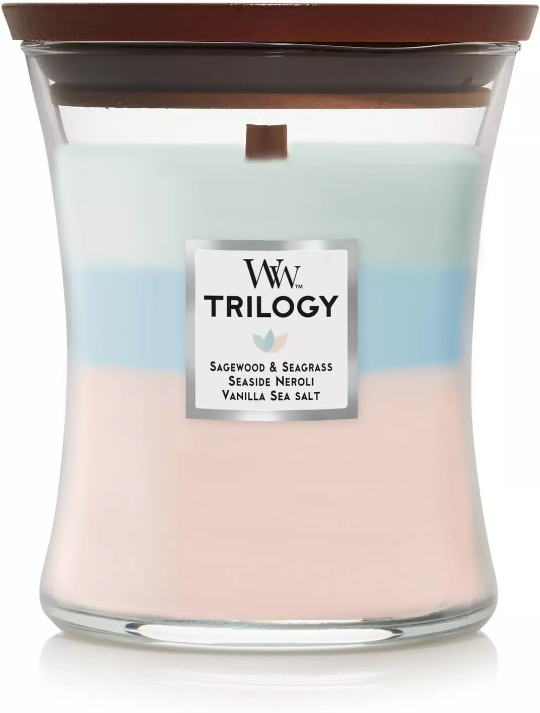 WoodWick Medium Hourglass Candle – Trilogy Oceanic #257932