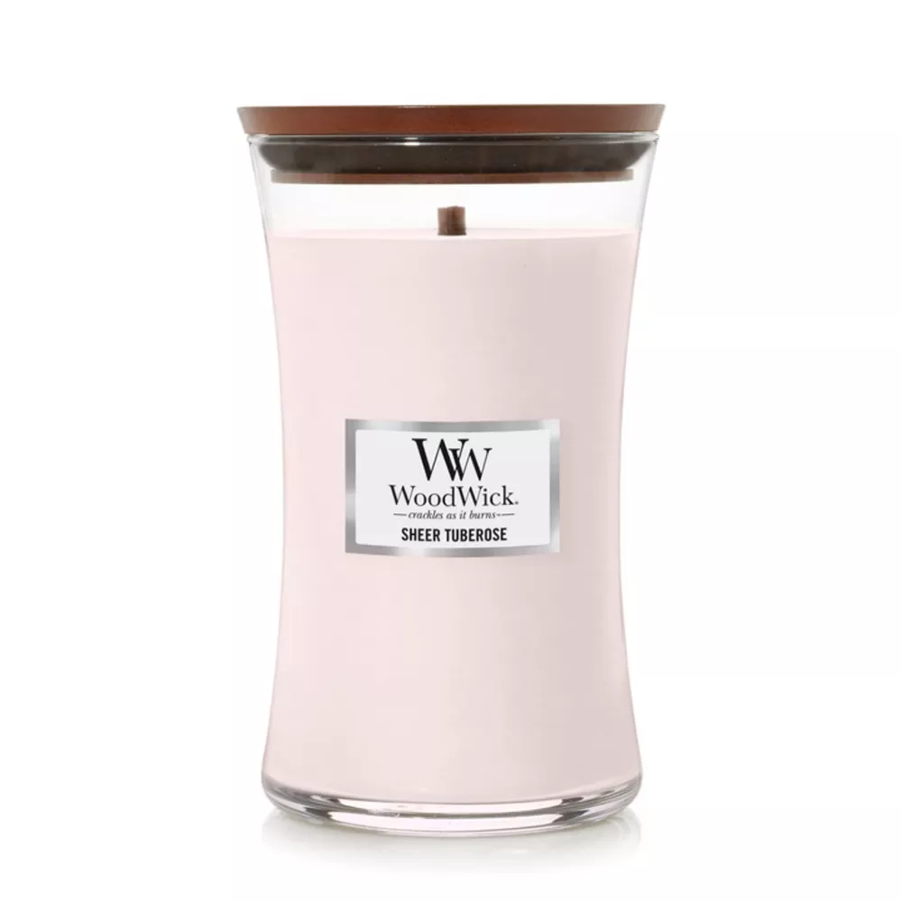 WoodWick Sheer Tuberose Large – Pink #254986