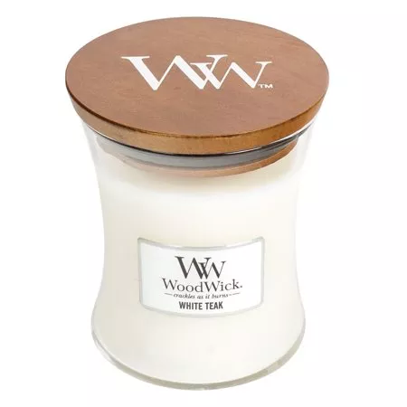 WoodWick – White Teak Candle 9.7oz