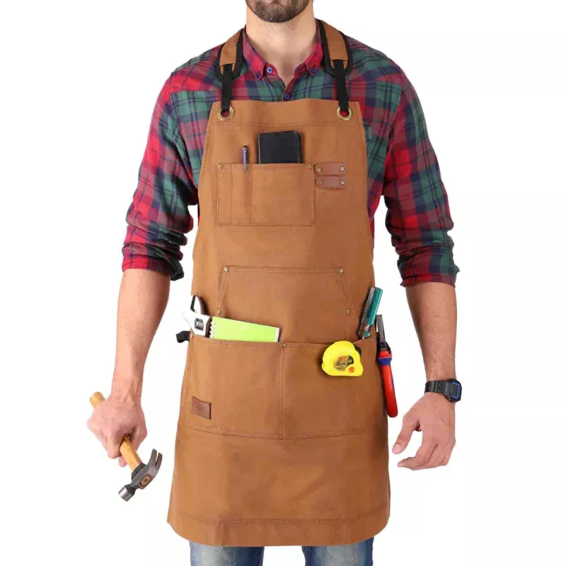 Work Apron|Brown&Tan&Black&Charcoal Grey