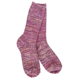 World's Softest Socks Weekend Missioni Crew Socks - Moonstone