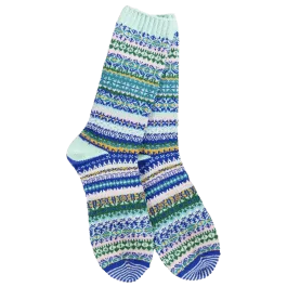 World's Softest Socks Weekend Nordic Crew Socks - Mint
