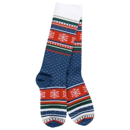World's Softest Women's Holiday Light Crew Socks - Snowflake