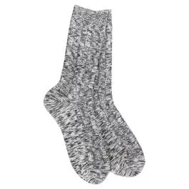 World's Softest Women's Light Weight Cable Crew Socks - Nightfall Multi