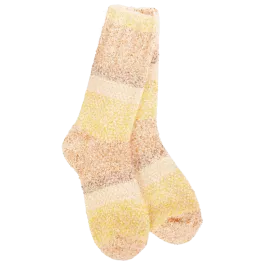 World's Softest Women's Weekend Feather Crew Socks - Orange