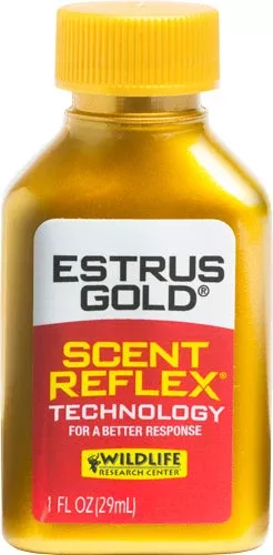 Wrc Deer Lure Estrus Gold – Synthetic 1fl Oz W/2 Key Wicks