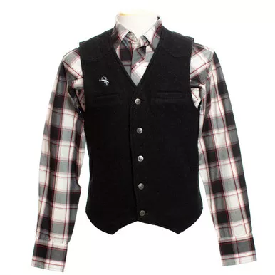 WYOMING TRADERS Men’s Wyoming Wool Tall Vest (VBT)