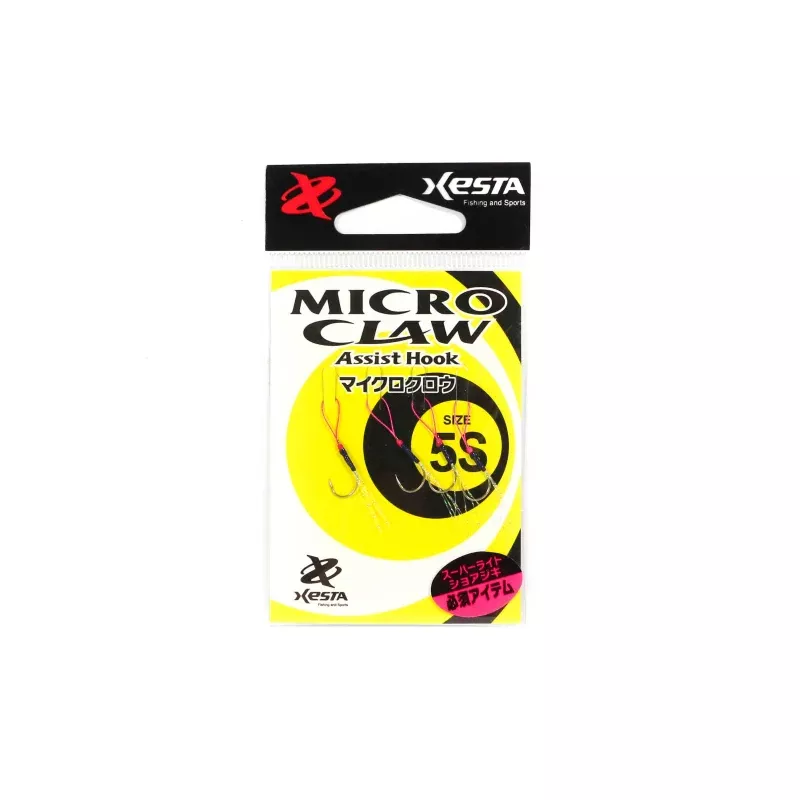 Xesta Micro Claw Single Assist Hooks Size 5S (6054)