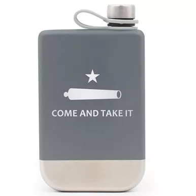 YUKON OUTFITTERS Highline 9oz Charcoal with Come And Take It Whiskey Flask ( YF09CHARCTI)