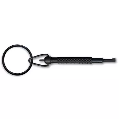 Zak Tool ZT11X Polymer Handcuff Key w/ Swivel Key Ring, Black
