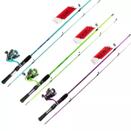 Zebco Splash Spinning Combo – SPLUL562ULB.NS4 – Assorted Colors (Green, Blue, Purple)