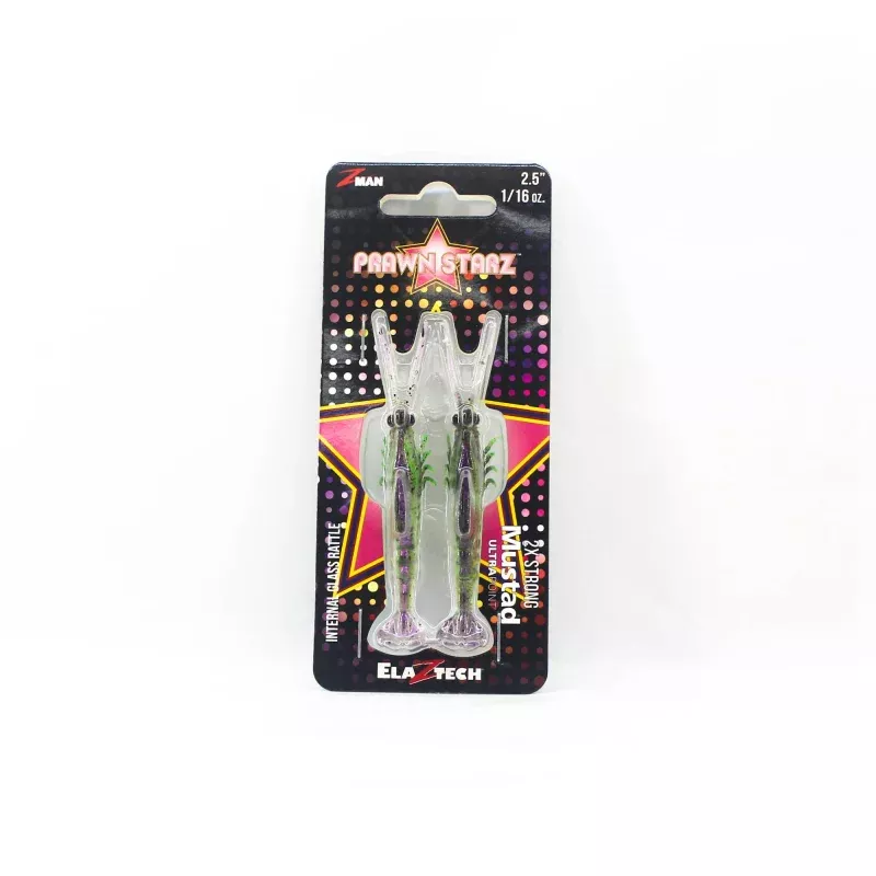 Zman Soft Lure PrawnstarZ 2.5 Inch 2/Pack Purple Death (2589)