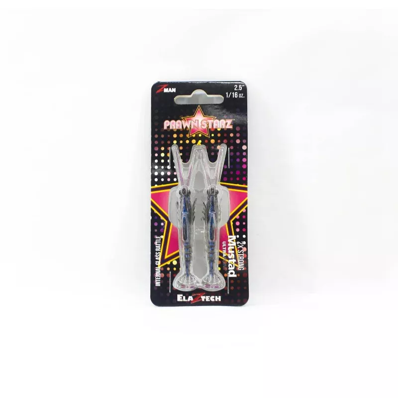 Zman Soft Lure PrawnstarZ 2.5 Inch 2/Pack White Shrimp (2503)