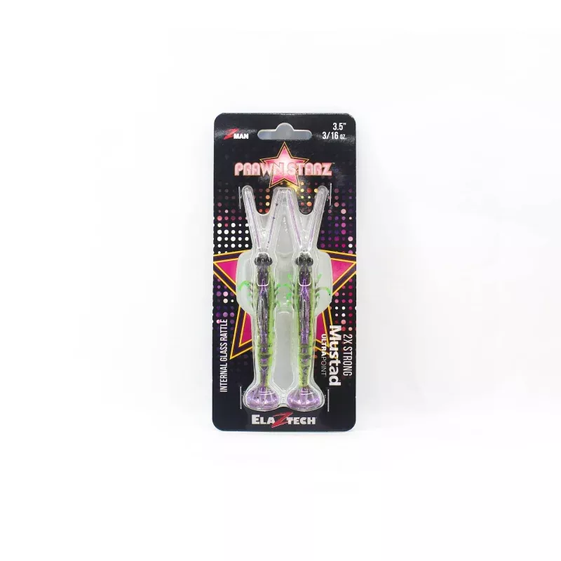 Zman Soft Lure PrawnstarZ 3.5 Inch 2/Pack Purple Death (9149)