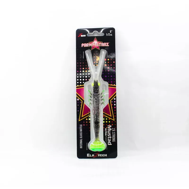 Zman Soft Lure PrawnstarZ 5 Inch Glow Chartreuse (9194)
