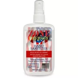 Zone Defense Hand Sanitizer 4oz Spray Bottle